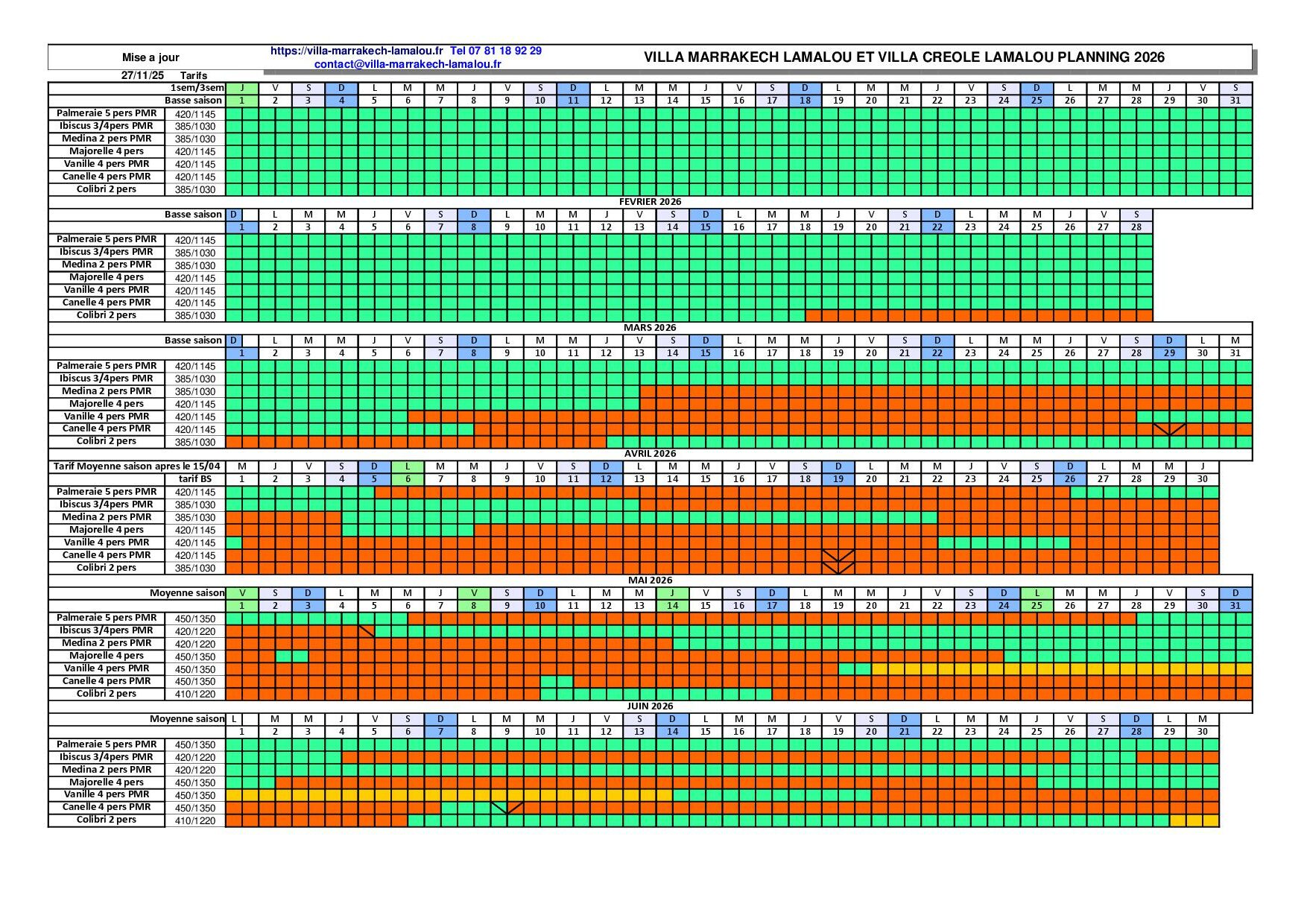 reservation location Lamalou 2026 pour handicapés et PMR pour cure thermale